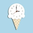 thumbnail image 4 of Vikakiooze Home Decor Nordic Style Ice Cream Wall Clock Silent Wooden Clock for Home Living Room, 4 of 4