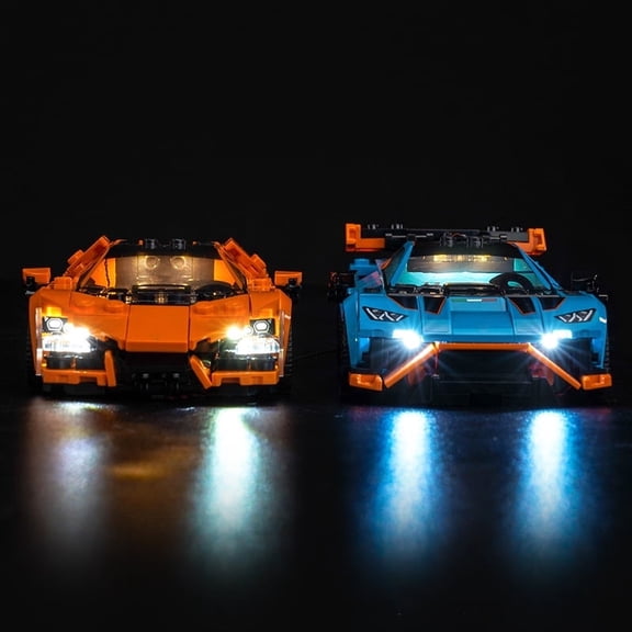 ‌LED Light Compatible with Legos 77238 Building Set, LED Light Kit for Legos 77238 Revuelto & Huracan STO Super Racing Car Building Toy, Only Decoration Lights, No Building Model Kit