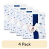 (4 pack) Parent's Choice 4-Piece Cotton Flannel Blankets, 30x30, Blue