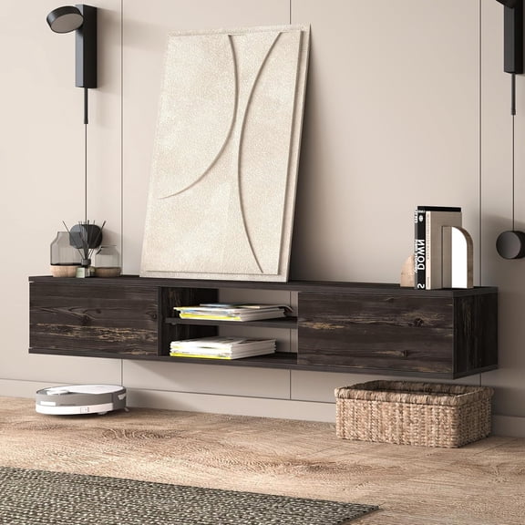 Modern Floating TV Stand | Wall Mounted Entertainment Center | TV Console