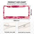 thumbnail image 7 of Aluminum License Plate Frame 2 Pack Car Exterior Accessory Car Tag Holder for Front Rear Plates Cars Decor Red Valentine's Day Pattern, 7 of 7