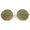 Gold / Gold Mirror, variant on sunglassLA Female Oversize Metal Frame Slim Temple Colored Mirror Lens Hexagon Sunglasses 63mm (Silver / Silver Mirror) - 63mm