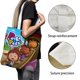 thumbnail image 3 of Paula & Pals Bolso de tela con estampado de lienzo para mujer, bolsa de compras reutilizable y estética, con cremallera interior, regalo para mujer,40*40cm., 3 of 6