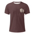 thumbnail image 3 of Camisetas de Manga Larga de los Hombres de Algodón Impresión Cuello Redondo Blusas de Moda Casual, Poliéster Spandex, 3 of 7