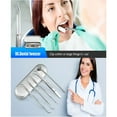 thumbnail image 5 of XIRQI Dental Tools,5 Pcs Professional Teeth Cleaning Tools Stainless Steel Dental Scaler,Mouth Mirror,Tarter Scraper,Tooth Pick,Tweezers,For Personal & Pet, 5 of 7