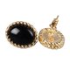 thumbnail image 5 of Pendientes De ágata Vintage, Mantenga La Calma Y Reduzca El Estrés Pendientes De ágata Negros Chapados En Cobre Para Citas Para Dama, 5 of 7