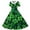 Navy, variant on Floleo Kids Girls Irish Holiday Dress Short Sleeve Stretch A-Line Skater Style School Performance Twirl Comfort Fit Celebration Party Garment(Navy,11-12 Years)
