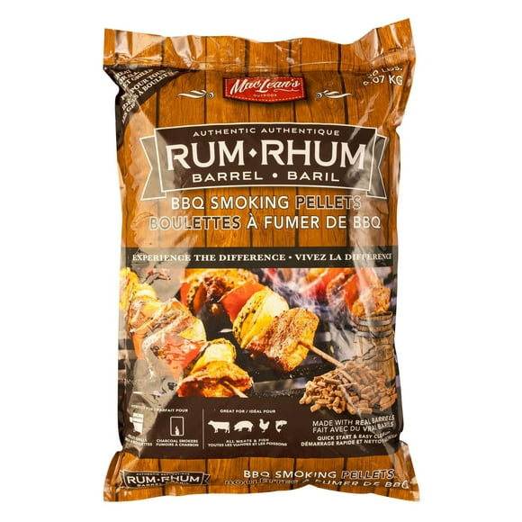 Granulés à fumer pour barbecue MacLean's Rum Barrel