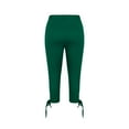 thumbnail image 5 of Pants for Women Pants for Women Stretch 3/4 Length Leggings Casual Athletic Running Workout Yoga Pants Womens Pants Kagetolytai Green L, 5 of 6