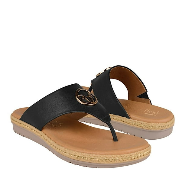 SANDALIAS DAMA FLEXI 100214 PIEL NEGRO Flexi 100214