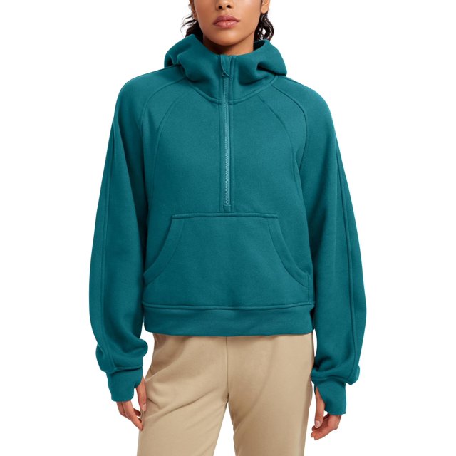 Sweats à Capuche Décontractés à Manches Longues et Manches Longues avec Trous pour le Pouce