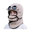 thumbnail image 1 of Visland Riding Headgear Thermal Hat with Detachable Scarf Zipper Design Windproof Glasses Skiing Riding Winter Hat, 1 of 8