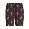 thumbnail image 3 of Yiaed Leopard Print for Men's Soft Sleep Pajama Short Lounging Pajama Shorts-Large, 3 of 8