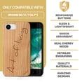thumbnail image 7 of Case Yard Wooden Case Outside Soft TPU Silicone, Slim Fit Shockproof Wood Protective Phone Cover for Girls Boys Men and Women, Supports Wireless Charging Art of Living Design case for iPhone-SE, 7 of 7