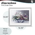 thumbnail image 3 of Painterly Elegant Blooms Vase Gray Framed Print Under Glass, design by Lettered and Lined, 3 of 10
