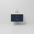 thumbnail image 5 of Castor 30 in W Blue Single Bath Vanity, White Quartz Top, and Faucet Set, 5 of 11