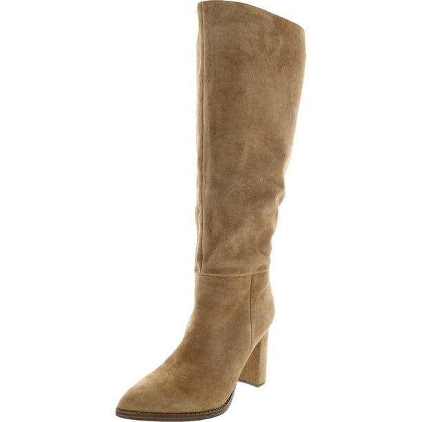 Nine West Womens Hiya Leather Pull-On Knee-High Boots - Walmart.com