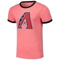 thumbnail image 2 of Men's Majestic Threads Red Arizona Diamondbacks Ringer Tri-Blend T-Shirt, 2 of 3