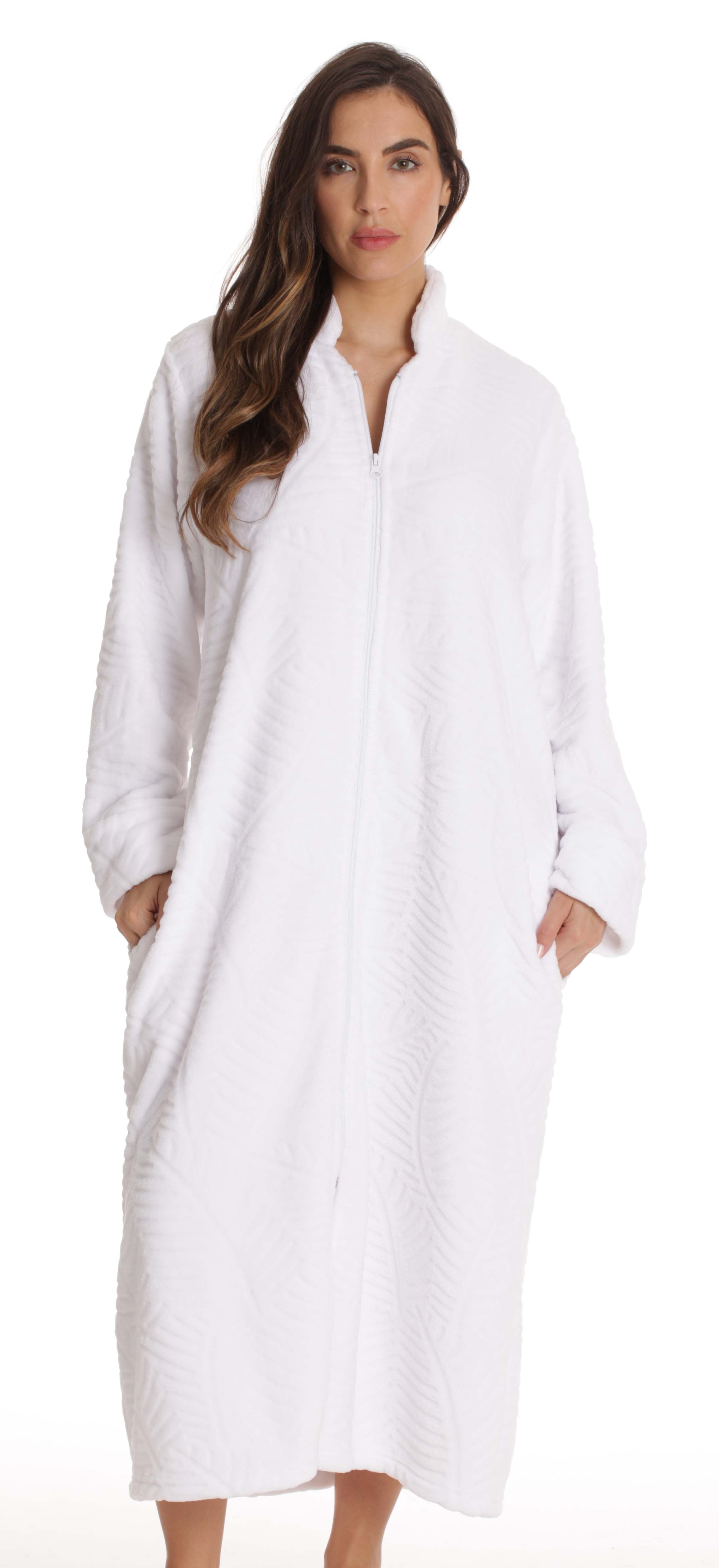 just love plush zipper lounger robe