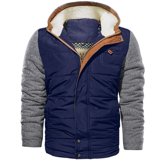 Mens Autumn And Winter Fashion Casual Zipper Detachable Cap Fit ...
