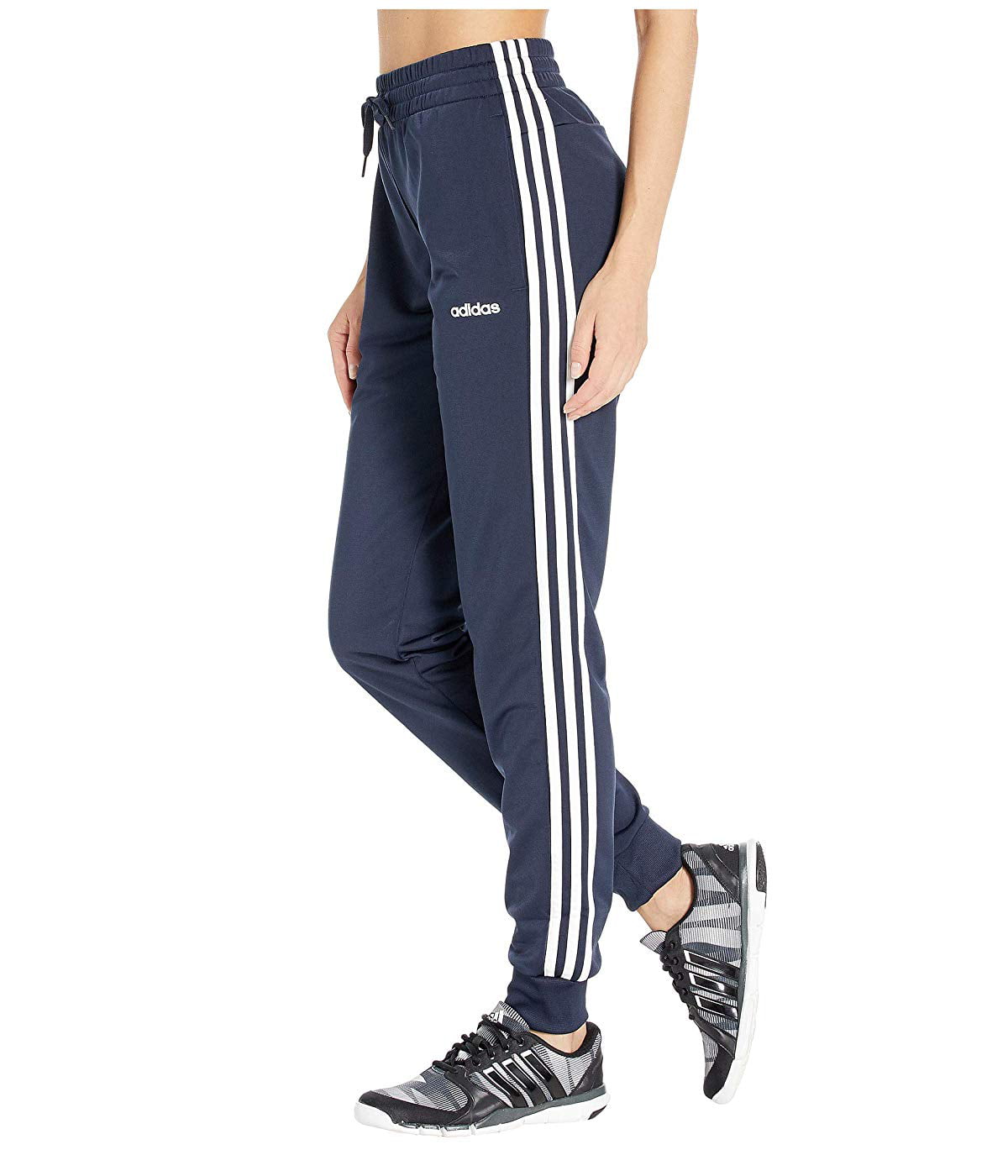 adidas 3 stripes joggers in legend ink