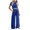 Blue, variant on Atogsazn Women's 2 Piece Outfits Lounge Sets Ruched Short Sleeve Crop Tops and High Waisted Wide Leg Pants Matching Sets Tracksuit Light Blue XXXL
