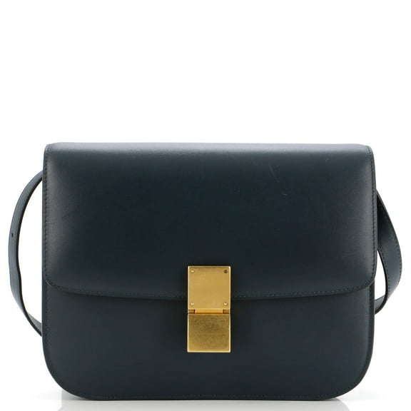 Pre-Owned Classic Box Bag Smooth Leather Medium By Rebag