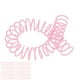 thumbnail image 2 of 20Pcs Plastic Spiral Binding Coils 19mm 3/4in ID 30 Holes Spirals for A4 A5 Notebook Pink, 2 of 5