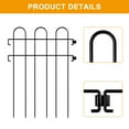 thumbnail image 3 of Oumilen 30 Piece Decorative Garden Fence, 16.5" (H) x 30 ft (L) Animal Barrier Fence Arched, 3 of 6