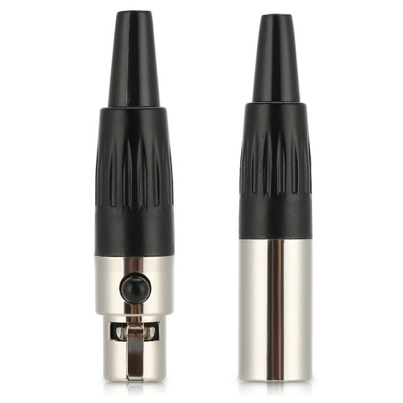 Pure Copper Casing Pins 3 Core MINI XLR Connector for DIY Audio Cable Welding
