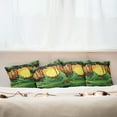 thumbnail image 3 of Ambesonne Forest Throw Pillow Cover 4 Pack, Cartoon Sunset Hills, 16", Green Caramel Yellow, 3 of 6