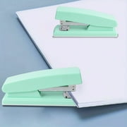 EGNMCR Macaron Color Stapler Home Portable Mini Student Binding Machine Office Bookable Medium Seam Effortless Stapler ABS stapler
