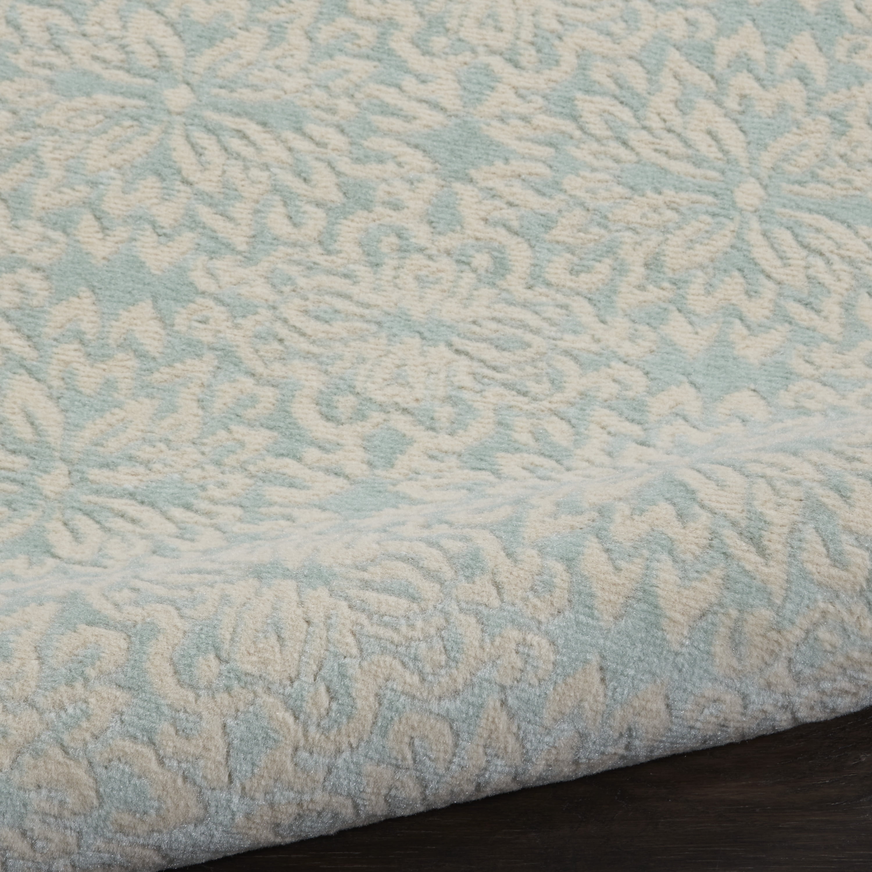 Walmart Bliss Modern Floral Ivory/Green 2' x 4' Area Rug, (2' x 4')