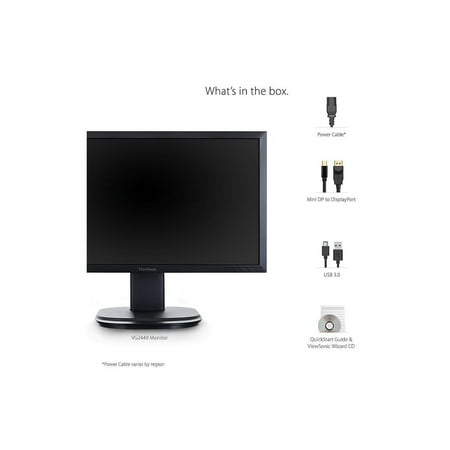 ViewSonic - VG2449 24" LED HD Monitor (DVI, DisplayPort, HDMI, VGA) - Black