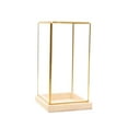 thumbnail image 1 of Glass Display Case Decorative Cuboid Antique Artwork Showcase S, 1 of 7
