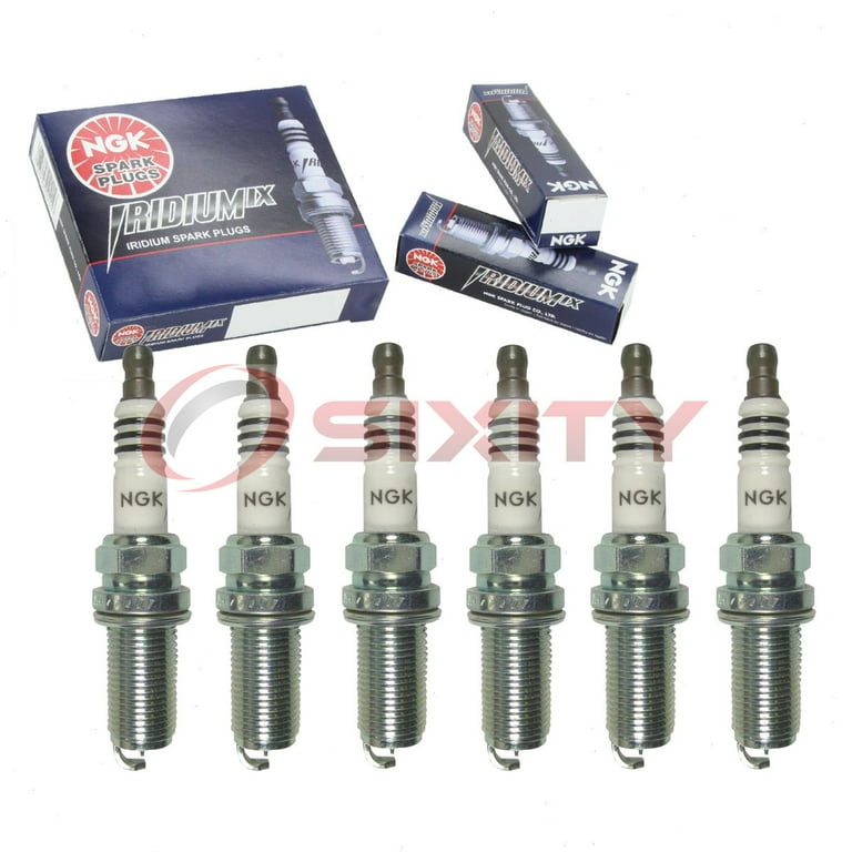 NGK, Iridium IX Spark Plugs, 6 pcs, LFR6AIX-11 for Toyota Lexus