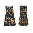 thumbnail image 7 of Honeii Forest Elf Print Women's Sleeveless Dress, Loose Fit Casual Dress for Women, Summer Fashion Dress, 7 of 7