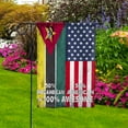 thumbnail image 3 of Flag American Half Mozambican Flag Mozambican American Friendship Mozambique U.S.A Patriotic Proud Garden Flag, Double-Sided Decorative Outdoor Flag, Patriotic Polyester Yard Flag 12 x 18 in, 3 of 5