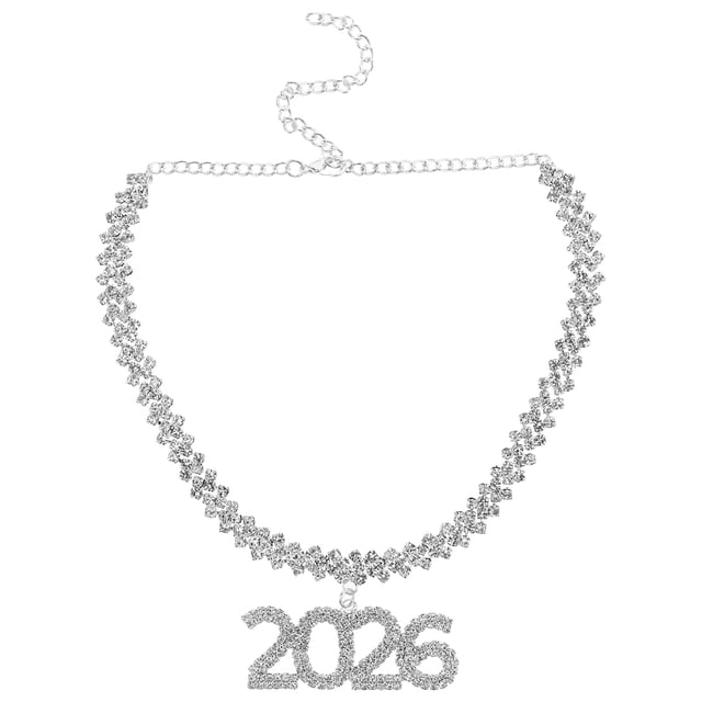 OHOIOLLA Collar Corto De Con Único De Rhinestones Y 2026 Estilo Hiphop Plateado Para Fiesta