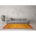 thumbnail image 3 of Ahgly Company Indoor Square Abstract Yellow Modern Area Rugs, 8' Square, 3 of 4