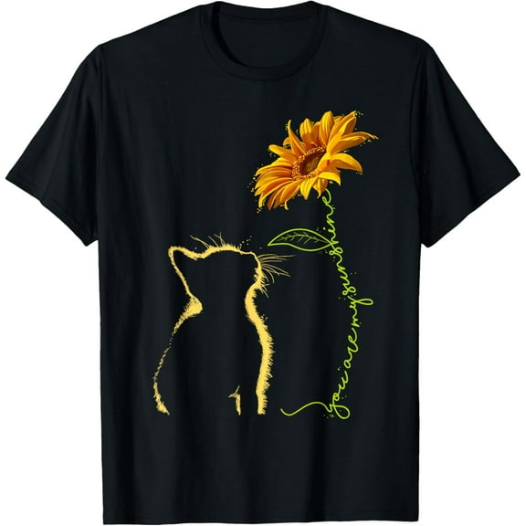 Cat You Are My Sunshine Tee - Cats T-Shirt Gift100% cotton short-sleeved shirt for both men and women