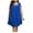 Blue, variant on Puyaiuu New Maxi Dresses for Women 2025 Fashion Squard-Neck Sleeveless Mid-Length Dress Lightweight Button Front Solid Summer Dresses for Women
