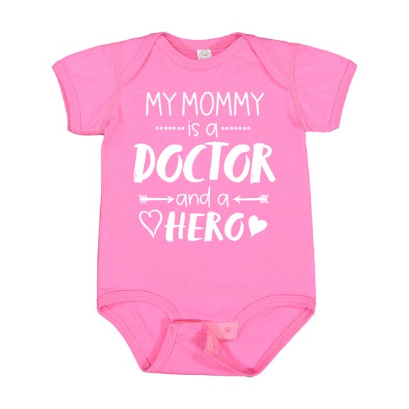 Inktastic My Mommy is a Doctor and a Hero Boys or Girls Baby Bodysuit