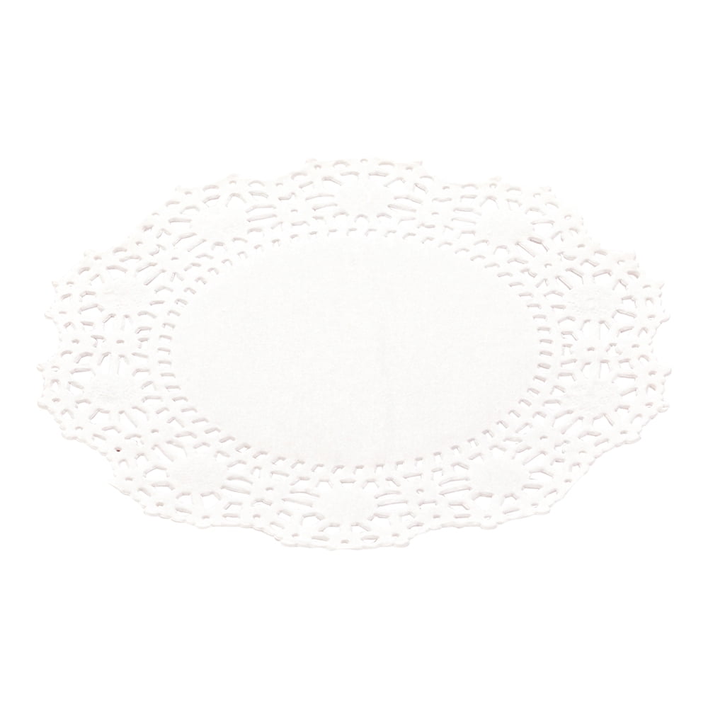 back wall LANCASTER 9" White Round  Lace Doily Doilies 500 ct paper bakery deli 
