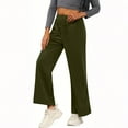 thumbnail image 6 of RQYYD Womens Wide Leg Corduroy Sweatpants Winter Baggy Travel Pants Fashion Outfits Joggers Clothes, 6 of 7