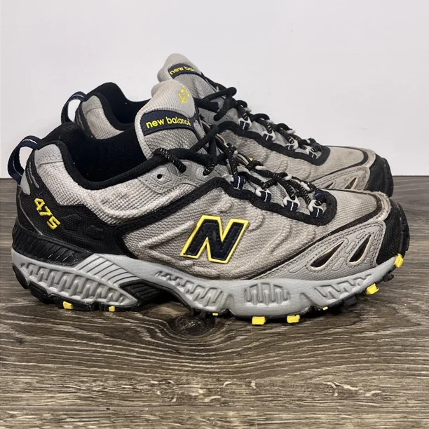 New Balance 475 All Terrain Shoes Mens 8 D Trail Run Silver Black Hiking CM475AT