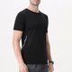 thumbnail image 4 of Tops para hombre, blusas y camisas de cuello redondo y manga corta para hombre, blusas deportivas elásticas transpirables de color sólido, casuales, de manga corta y cuello redondo para hombre., 4 of 5