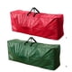 thumbnail image 4 of Festival Árbol de Navidad Titular de la bolsa Adornos de almacenamiento Decoraciones Organizador Cremallera impermeable Estaciones decorativas Regalo para el hogar Verde 122x34x51cm Monstrate HA009393-06, 4 of 6