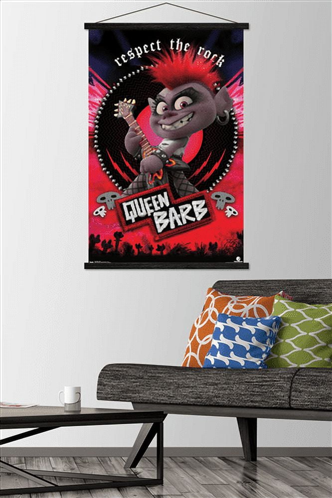 DreamWorks Trolls 2 - Barb Wall Poster with Magnetic Frame, 22.375" x 34"