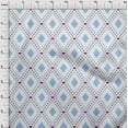 thumbnail image 4 of oneOone Polyester Spandex Baby Blue Fabric Check Craft Projects Decor Fabric Printed By The Yard 56 Inch Wide, 4 of 4